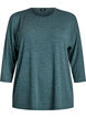 Jersey blouse with 3/4 sleeves, Green, Packshot image number 0