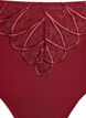 Hipster string in microfiber with lace details, Dark Bordeaux, Packshot image number 2