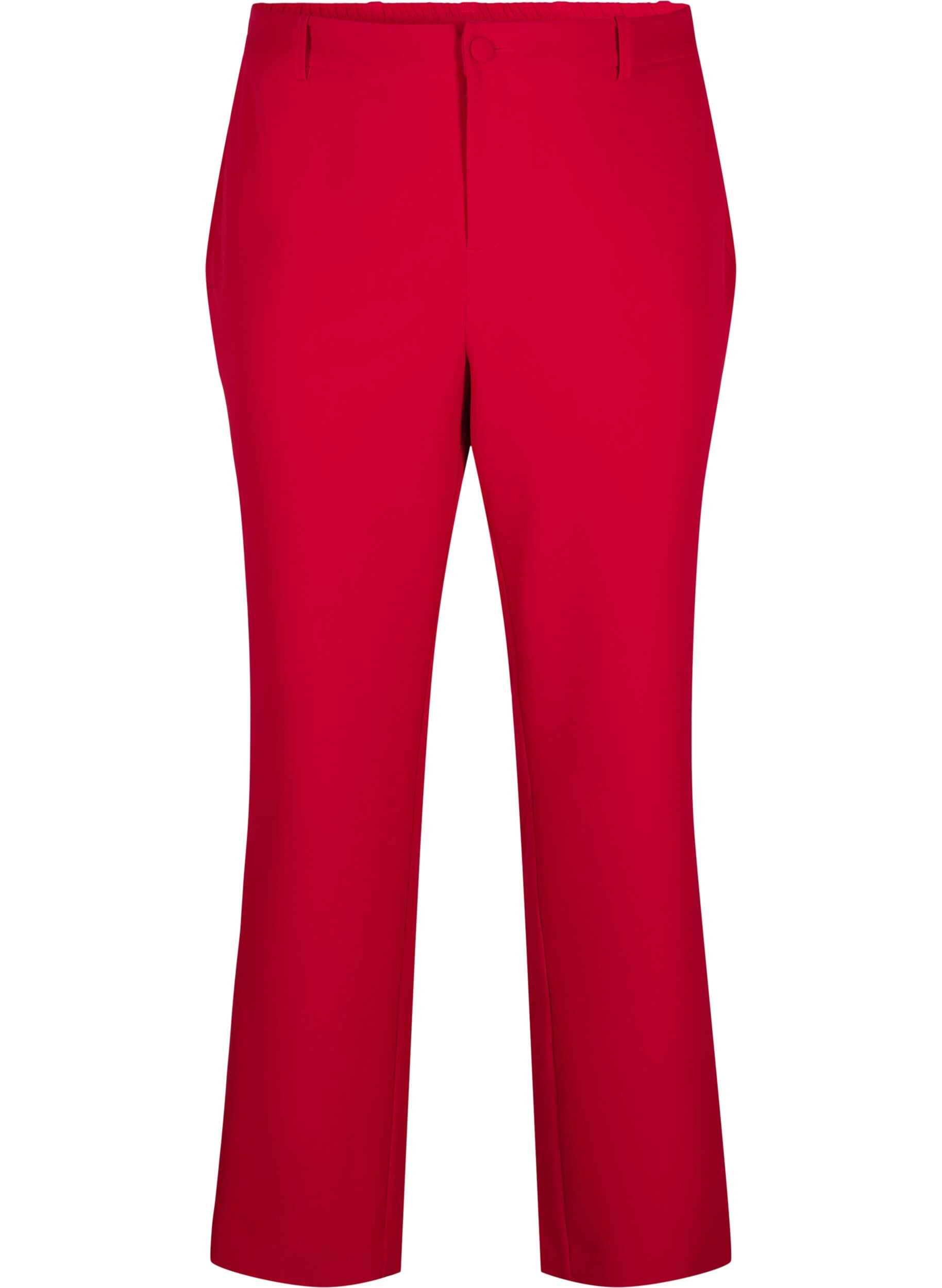Zizzifashion Suit pants with pockets, Tango Red, Packshot image number 0