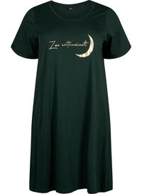 Short-sleeved nightgown in organic cotton