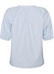 Shirt blouse with button fastening and tie-belt, Light Blue, Packshot image number 1