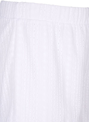 Shorts with a textured pattern, Bright White, Packshot image number 2