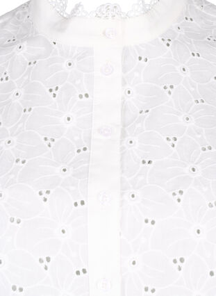 Collar in broderie anglaise, Bright White, Packshot image number 2