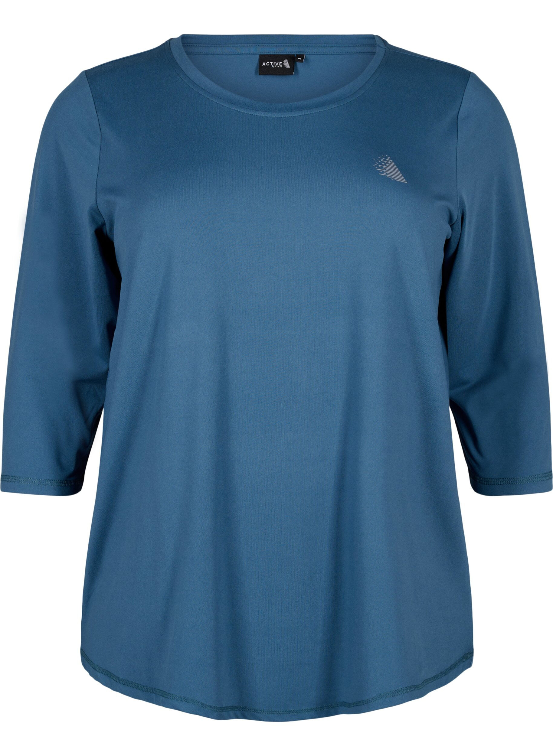 ZizzifashionTraining blouse with 3/4 sleeves, Petrol, Packshot image number 0