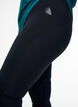 Workout tights with inner thigh reinforcement, Black, Model image number 3