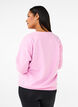 Sweatshirt with front motif, Pink, Model image number 2