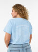 Organic cotton graphic T-shirt, Light Blue, Model image number 0