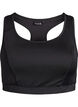 Sports bra with racerback, Black, Packshot image number 0