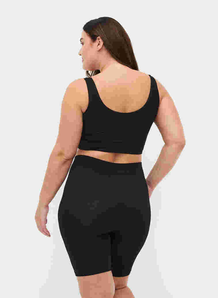Seamless cycling shorts, Black, Model image number 1