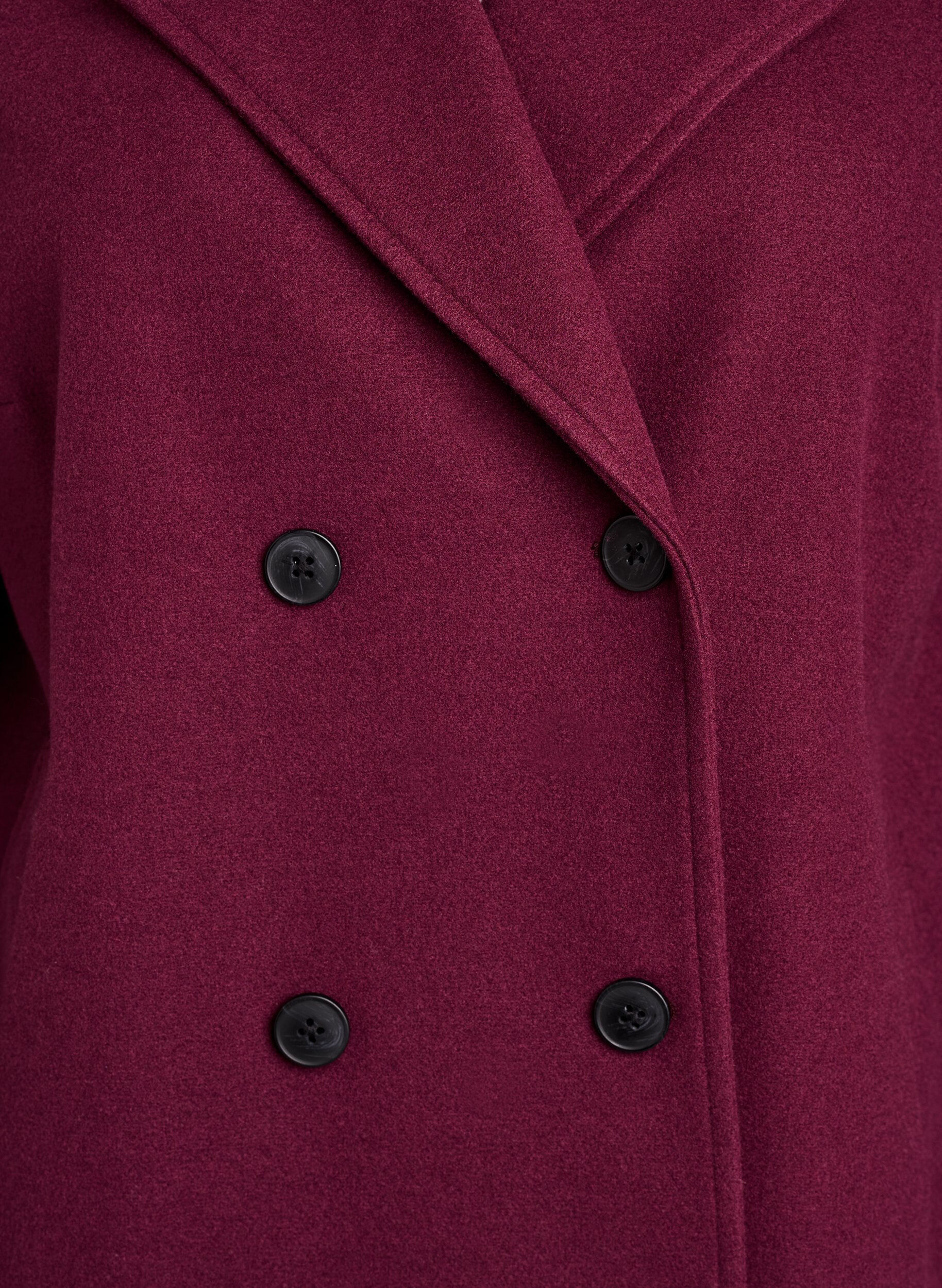 ZizzifashionShort coat with double-breasted button closure, Dark Bordeaux, Packshot image number 2