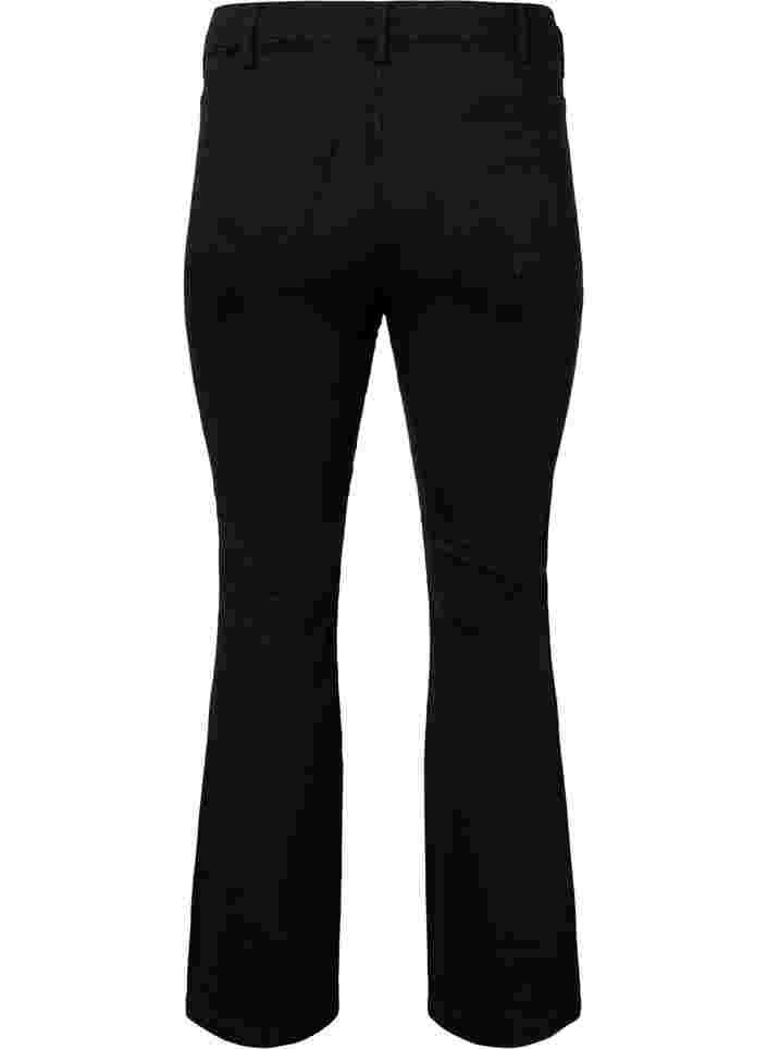 High-waisted Ellen bootcut jeans, Black, Packshot image number 1