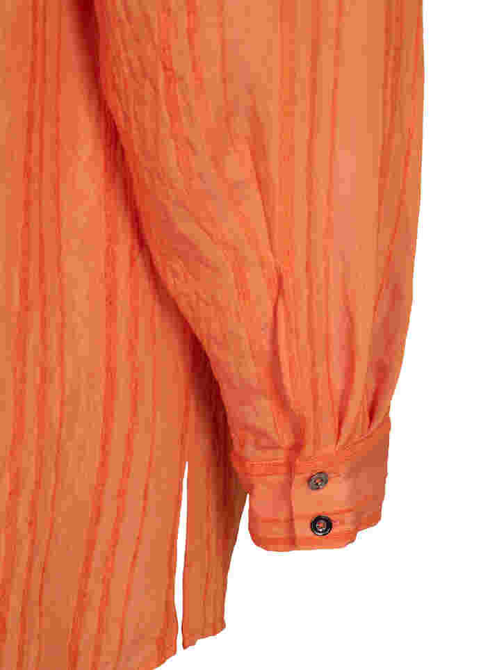 Long striped shirt with long sleeves, Harvest Pumpkin, Packshot image number 3