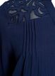 Cotton muslin blouse with embroidered details, Blue, Packshot image number 3