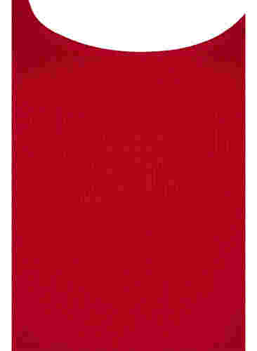 2-pack basic tank top with rib, Tango Red/Black, Packshot image number 2