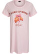 Short-sleeved nightgown in organic cotton, Pink, Packshot image number 0