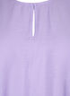 Short sleeve blouse in viscose, Violet Tulip, Packshot image number 2