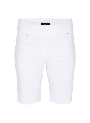 Close-fitting shorts with back pockets, White, Packshot image number 0