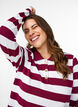 Striped polo shirt with long sleeves, White, Model image number 3