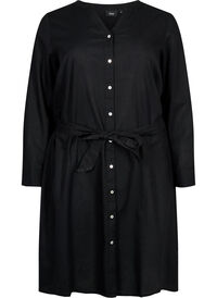 Shirtdress with long sleeves