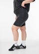Fitted jersey shorts with a washed effect, Black, Model image number 0