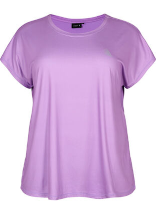 Short sleeved workout t-shirt, African Violet, Packshot image number 0