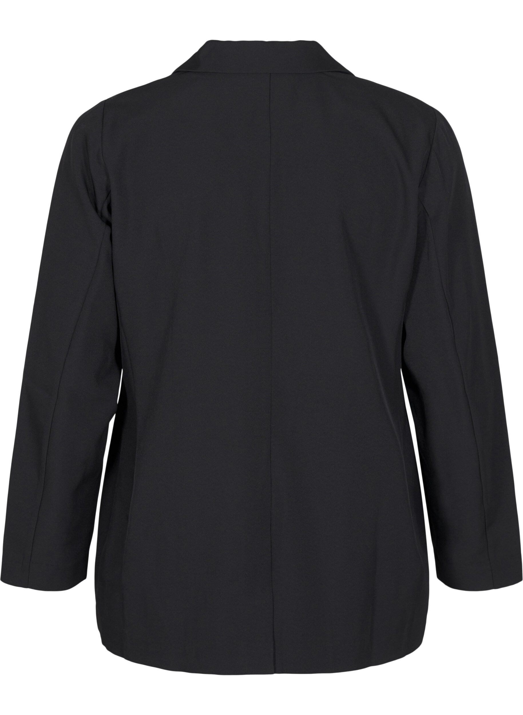 Zizzifashion FLASH - Blazer with pockets and a slit, Black, Packshot image number 1