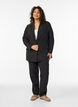 Trousers with pockets and straight legs, Black, Model image number 0