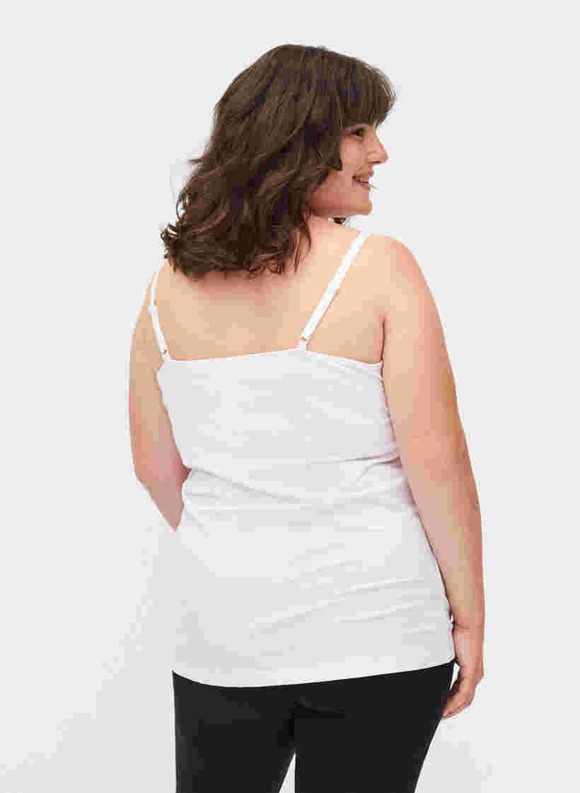 Maternity top with breastfeeding function, Bright White, Model image number 1
