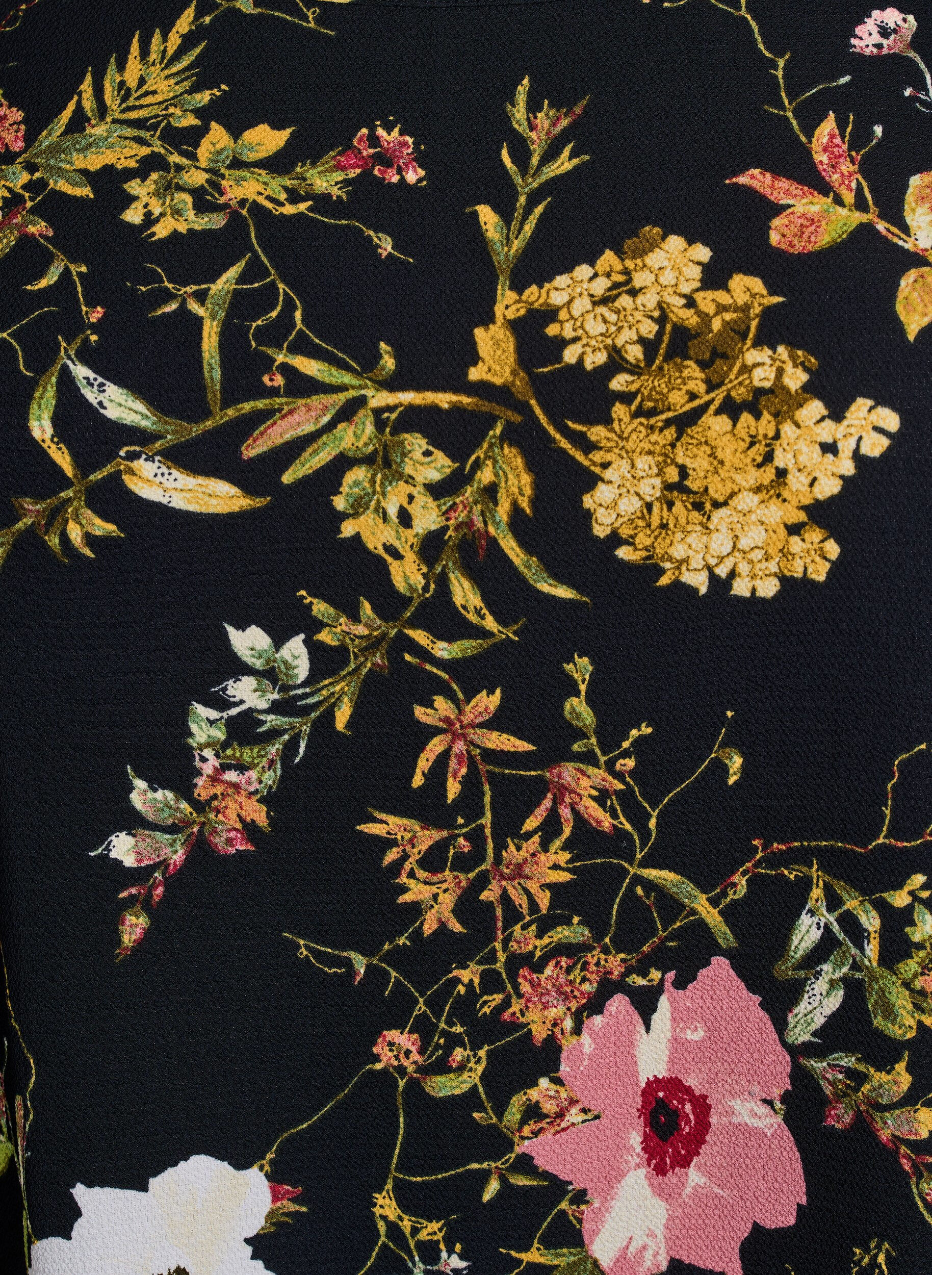 Zizzifashion Dress with print and short sleeves, Black, Packshot image number 2