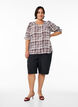 Shirt blouse with 1/2 sleeves, Dark Bordeaux, Model image number 1