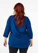 Sports top with 3/4 sleeves, Blue, Model image number 2