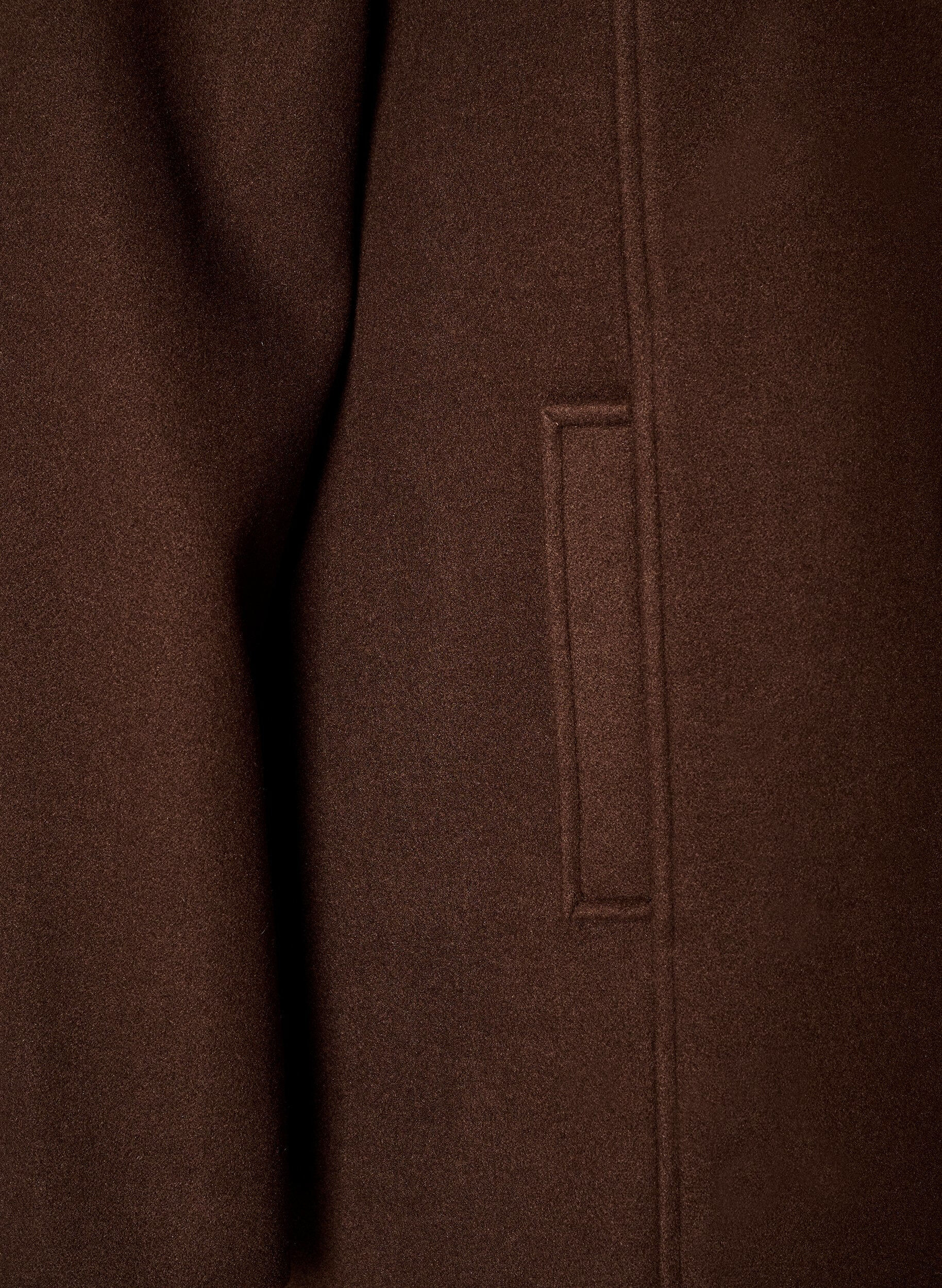 ZizzifashionShort coat with A-line shape, Brown, Packshot image number 3
