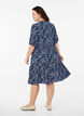Wrap dress with short sleeves, Begonia P.Ditzy AOP, Model image number 1