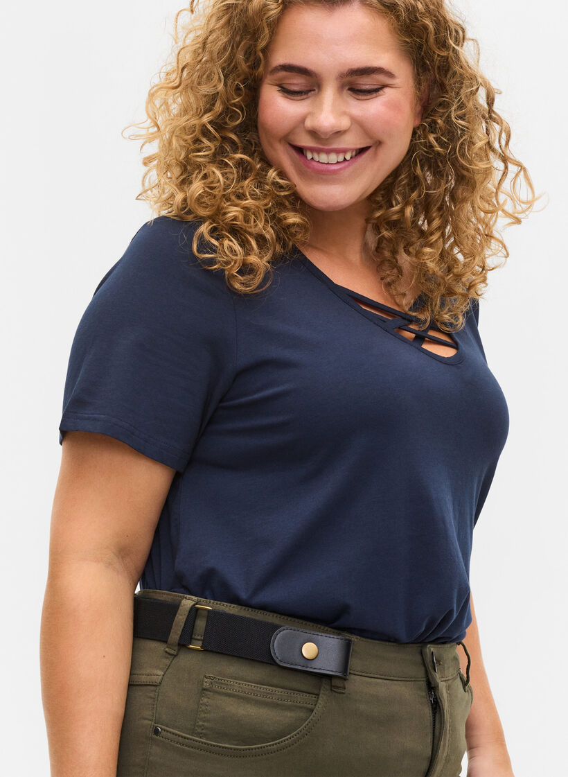 Elastic belt, Black, Model image number 0