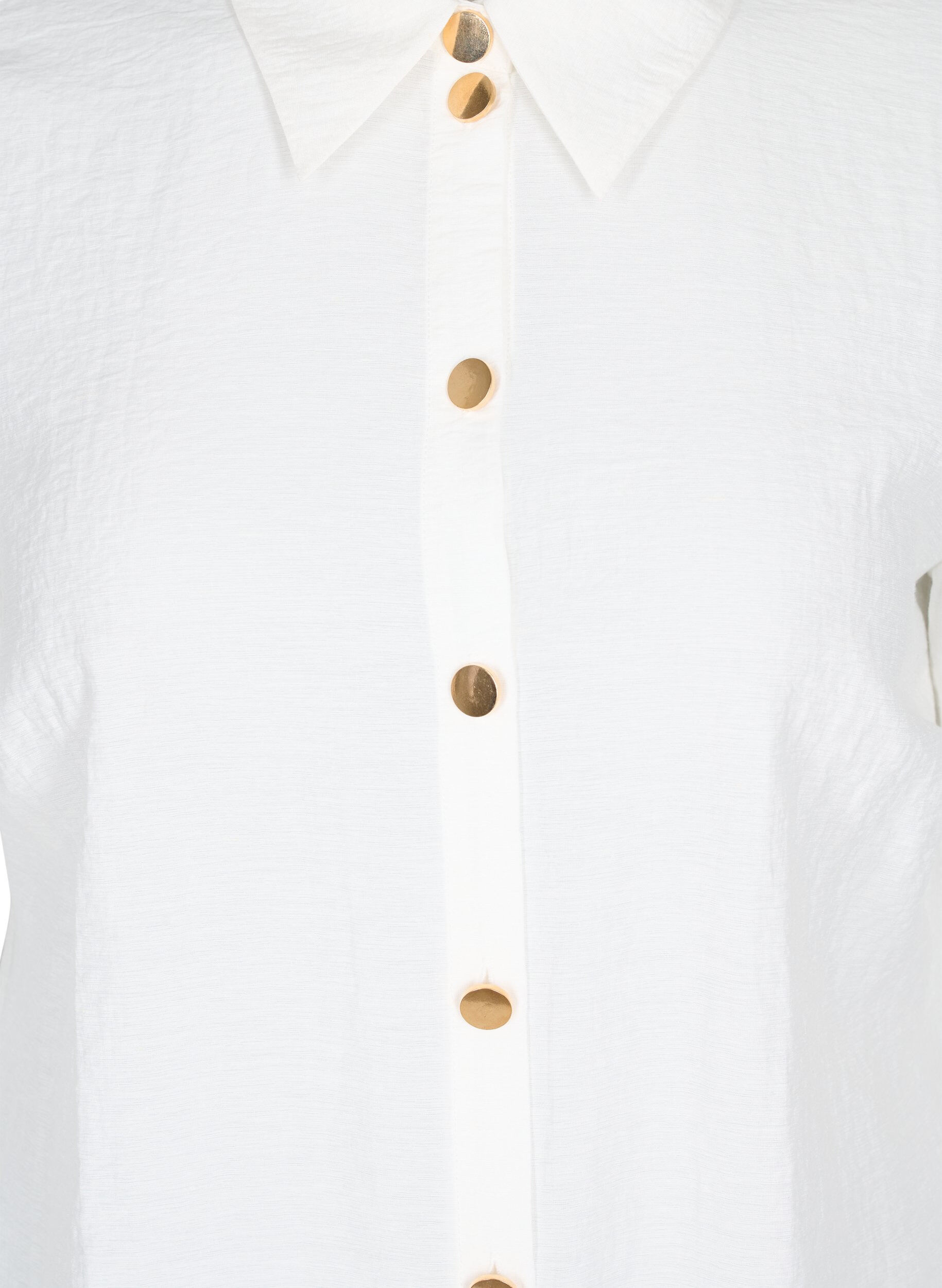 Zizzifashion Long shirt with 3/4 sleeves, Bright White, Packshot image number 2