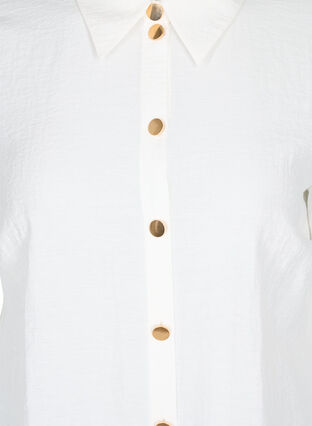 Long shirt with 3/4 sleeves, Bright White, Packshot image number 2
