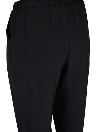 Trousers with pockets and elasticated trim, Black, Packshot image number 3