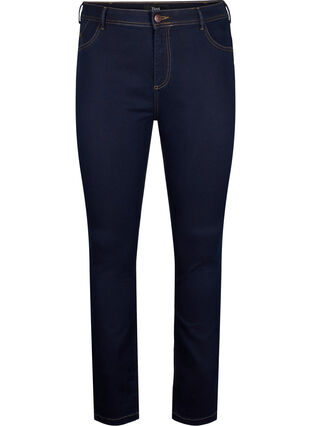 Extra slim fit Amy jeans with a high waist, Blue denim, Packshot image number 0