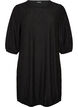 Dress with a balloon shape and structure, Black, Packshot image number 0
