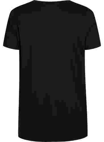 Oversize t-shirt with print, Black W. Love, Packshot image number 1