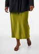 Satin midi skirt, Green, Model image number 2