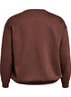 Sweatshirt with embroidered text, Brown, Packshot image number 1