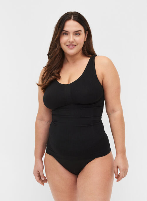 Shapewear top with wide straps