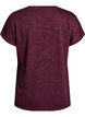 Loose workout t-shirt with short sleeves, Dark Bordeaux, Packshot image number 1