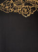 Cotton T-shirt with floral print, Black, Packshot image number 2