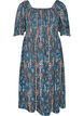 Summer dress in viscose with paisley print, Blue, Packshot image number 0