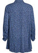 Long shirt with floral print, Blue, Packshot image number 1