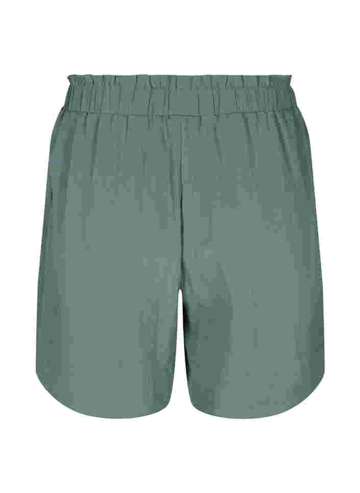 Loose viscose shorts, Balsam Green, Packshot image number 1