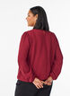 Blouse with glitter, Dark Bordeaux, Model image number 2