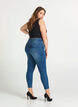 Cropped Amy jeans with zipper detail, Blue, Model image number 2